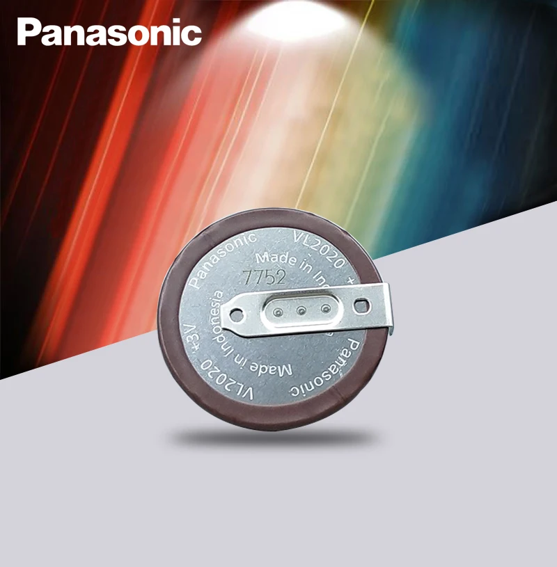 2 шт. Panasonic VL2020 3 в 20 мАч монета Тип перезаряжаемые 90 градусов филе литиевые плоские батареи батарея