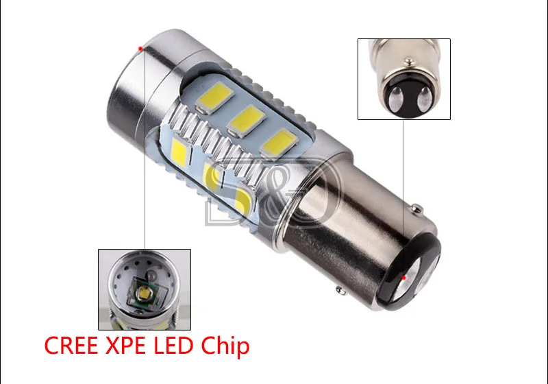 Светодиодный фонарь BAY15D P21/5 Вт 1 шт. 5630 smd красный белый желтый цвет автомобильный