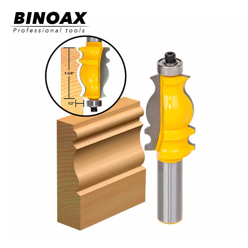 

1/2" Shank Router Bit Architectural Molding Trimming Cutter Tool for Woodworking