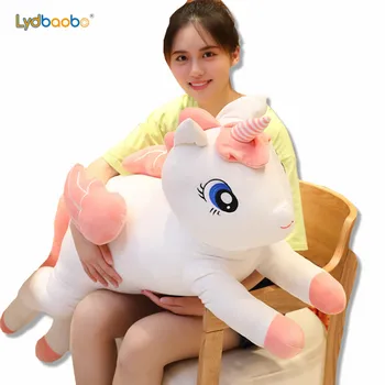 

1pc Kawaii Angel Unicorn Stuffed Plush Toys Kids Lovely Animals Unicorn High Quality Horse Plush Toys Birthday Gift For Children