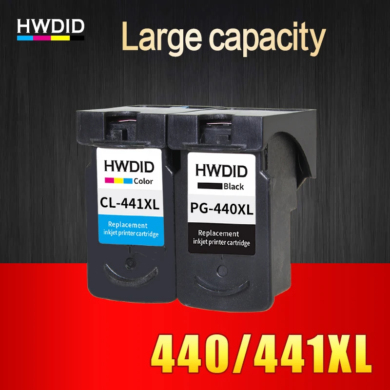 HWDID 2PK PG 440 CL 441 XL чернильный картридж Замена для Canon PG440 pg cl PIXMA MX374 MX394 MX434 MX454 MX474 3540|ink