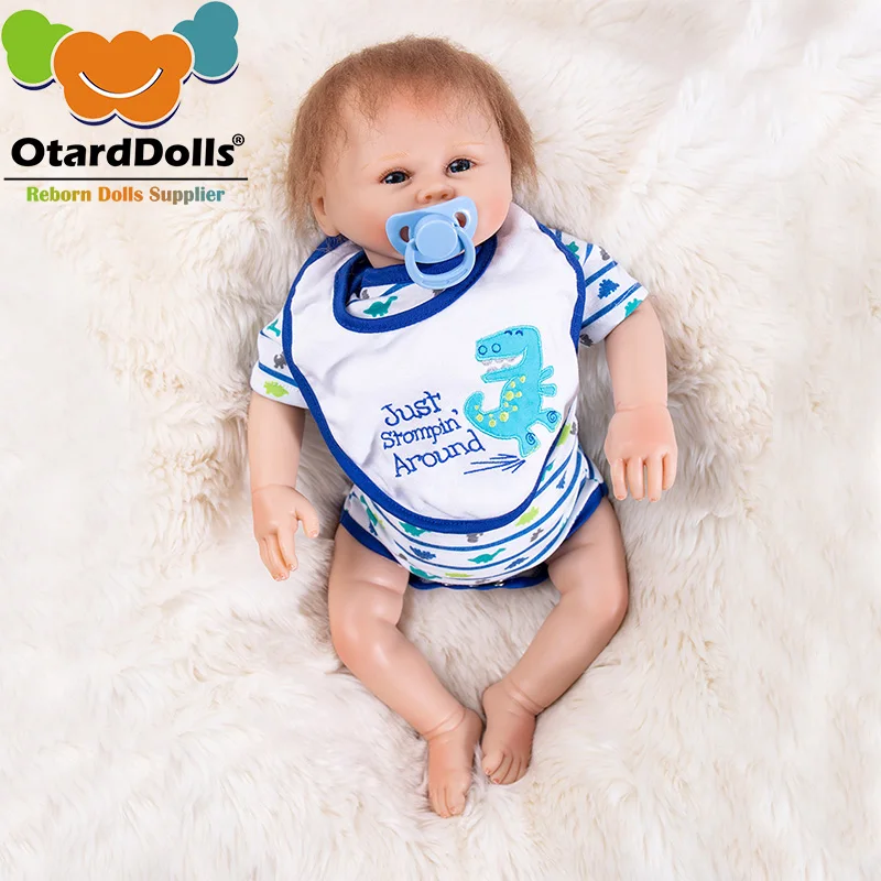 OtardDolls силиконовые куклы Reborn Baby 20 дюймов Мода 50 см Реалистичная для малышей и новорожденных кукольные бонеки игрушки Рождественский подарок для девочек