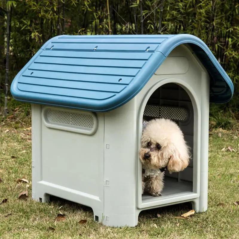 

Quality kennel puppy house eco-friendly plastic house dog comfort cat cage small pet no door and washable nest