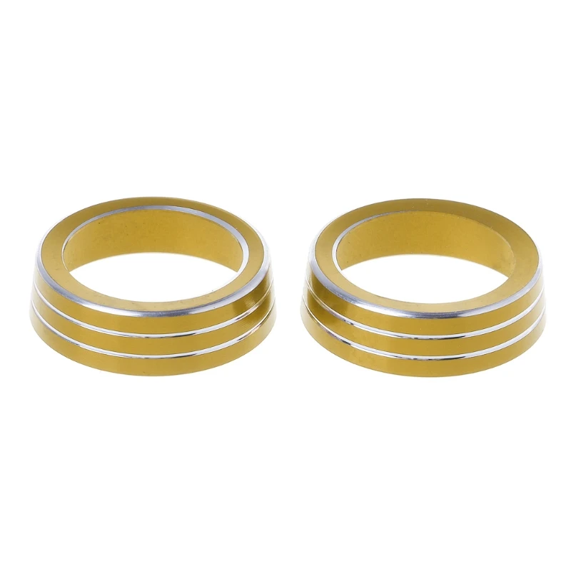 2x Алюминий ручки кольцо Накладка для- Honda Civic Седан купе хэтчбек - Color: Gold