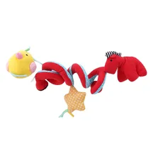 Ruiwjx для ребенка кровать заводные игрушки младенческой музыки игрушечные колокольчики многофункциональная детская подушка мягкие хлопковые игрушки Красочные