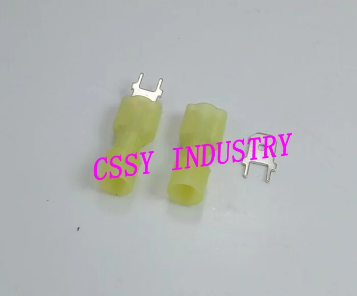 

200piece/bag Without locating Double Crimp Nylon Full-insulating Female Circuit board inserting terminl 16-14AWG(1.5-2.5mm2)