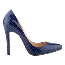 Classic Fashion Women crocodile skin Pumps summer spring Pointed Toe Red Bottom High Heels Sexy Leather Women Shoes Pumps