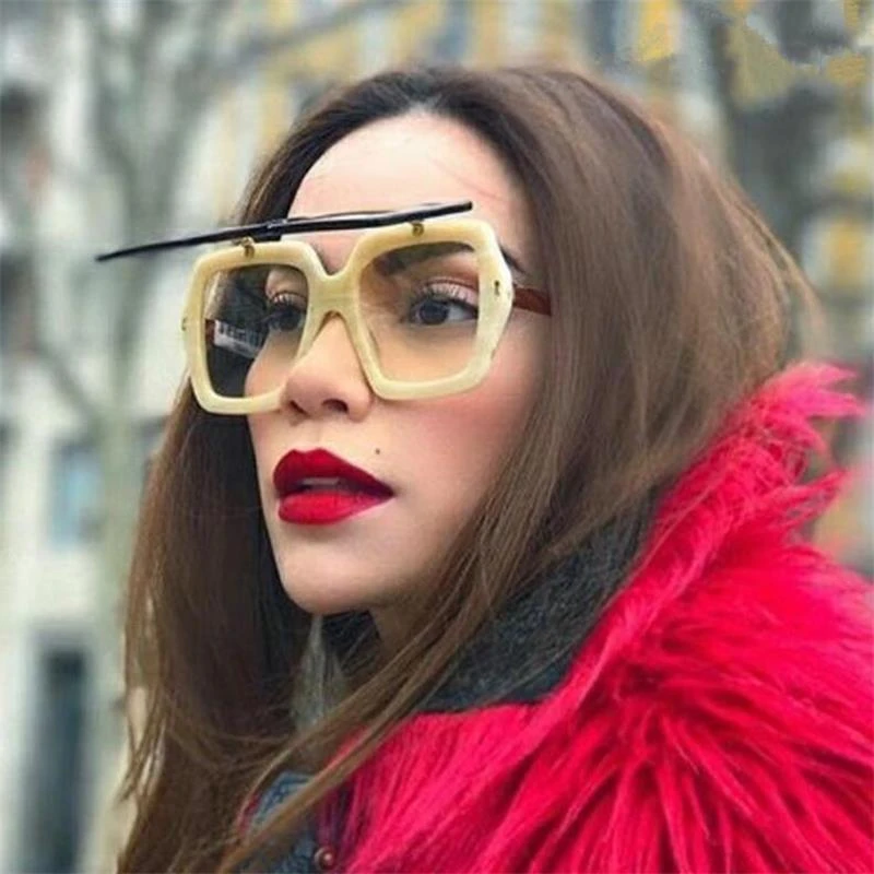 oversized flip up sunglasses