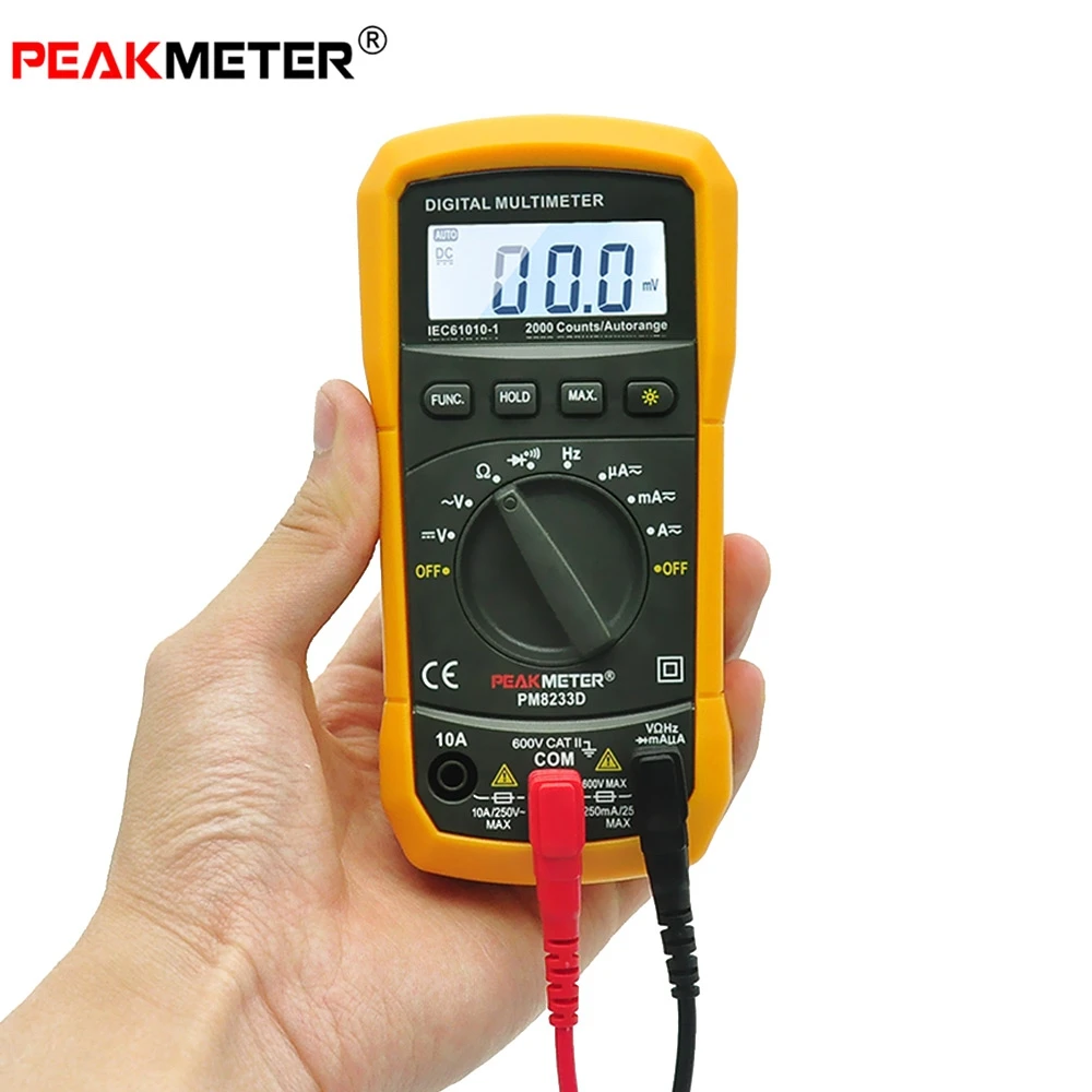 2016 New Multifunction PEAKMETER PM8233E Multifunction Digital Multimeter DC AC Voltmeter