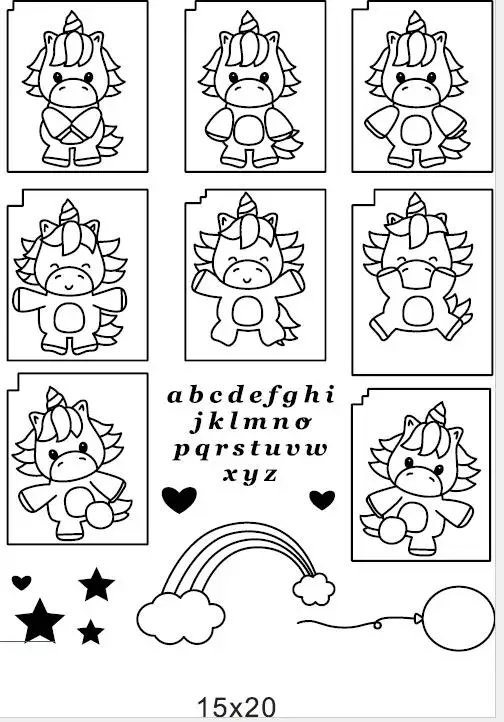 unicorn Transparent Clear Stamp for DIY scrapbooking/Card Making C314 | Дом и сад
