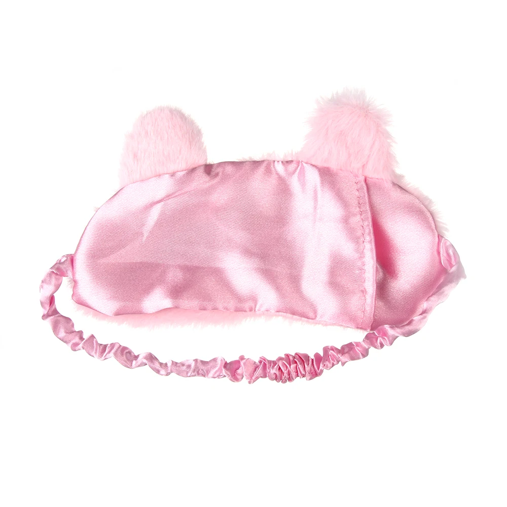 1 шт., модная Милая Розовая 3D маска для сна с кошкой, натуральная маска для сна, маска для глаз, тени для век, повязка на глаза для женщин и девушек, дорожная повязка на глаза