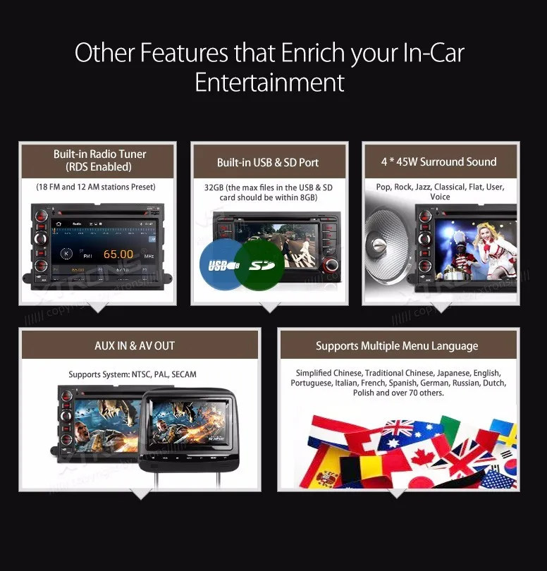 Best 7" Quad Core 64 Bit Android 5.1 OS Special Car DVD for Ford F-150 2004-2008 & F-350 2011 & F-450 2011 & F-650 2011 & E-350 2011 23 Best 7" Quad Core 64 Bit Android 5.1 OS Special Car DVD for Ford F-150 2004-2008 & F-350 2011 & F-450 2011 & F-650 2011 & E-350 2011 23