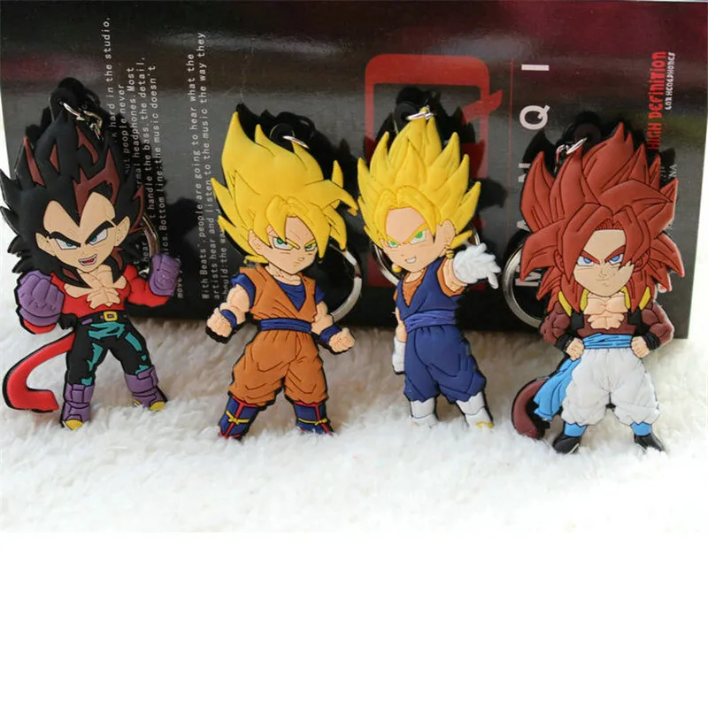 Аниме фигурки Жемчуг дракона Z Обезьяна Сон Гоку Супер Saiyan ПВХ брелок Подвеска