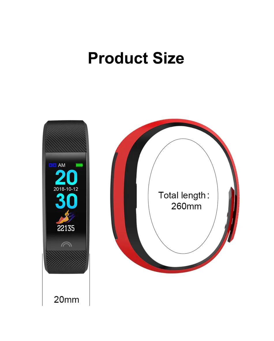 Водонепроницаемый Смарт Браслет спортивный режим умный браслет для мужчин и женщин монитор сердечного ритма информация напоминание Bluetooth 4,0
