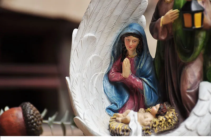 Католик рождения ясли группа большая часть рождественских церкви украшения католические церкви статуэтка в подарок, подарок