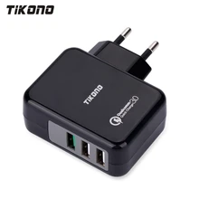 Tikono USB зарядное устройство Qualcomm Quick Charge 3,0 быстрое зарядное устройство для samsung LG Xiaomi 3 порта настенное зарядное устройство Универсальное зарядное устройство для путешествий
