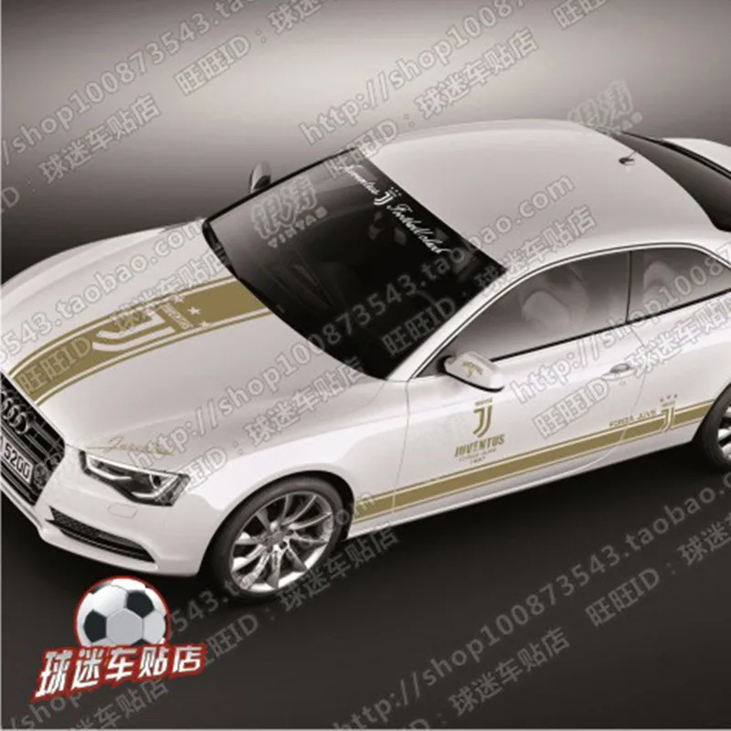 

Juventus football team car sticker car door hood trunk rear view mirror reflective car stickers Juventus fans supplies