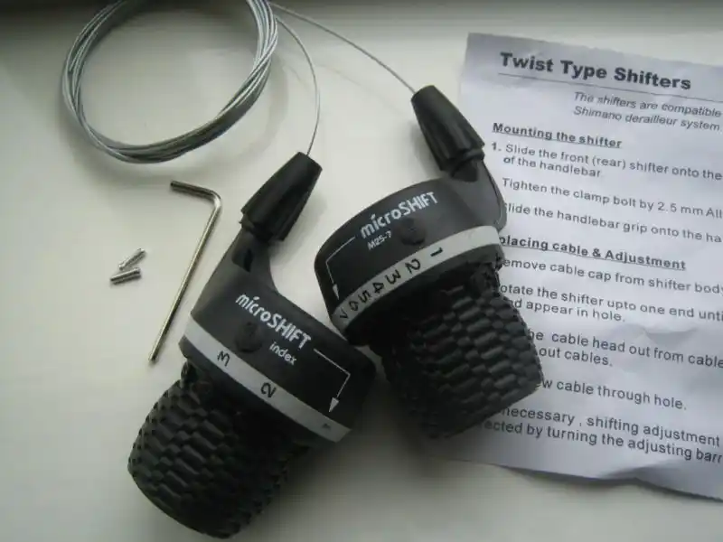 shimano twist grip shifter cable replacement