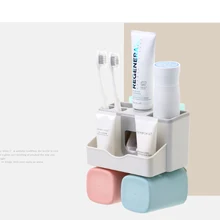 Автоматическое выдавливание зубной пасты deviceWALL-Абсорбирующие ленивые зубные щетки стойки шкафчик для ванной стойки присоска Тип персональный уход