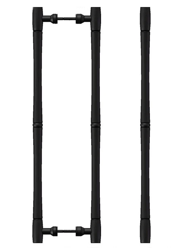 

DIYHD 20" decorative rustic sliding barn door handle pull interior wood door black handle