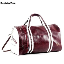 Новые модные многофункциональные мужские дорожные сумки из ПВХ брендовые Цилиндрические сумки мужские сумки через плечо высокое качество сумки на плечо