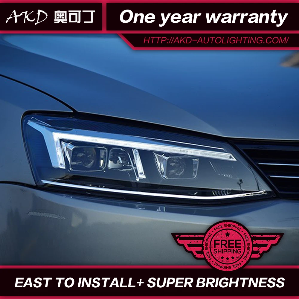 АКД стайлинга автомобилей для VW Passat B7 фары Volkswagen светодио дный фар DRL Объектив