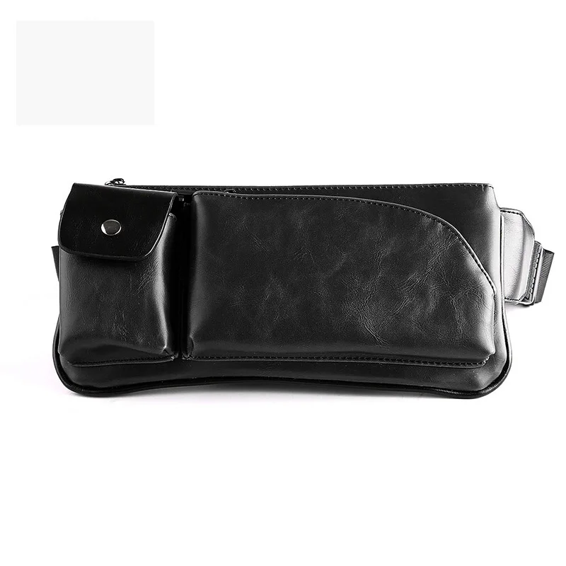 C Waist pack Мужские карманы ремень сумка женская грудь сумка банан сумка портативный карманный PU материал хип сумка сумка - Цвет: C Waist pack
