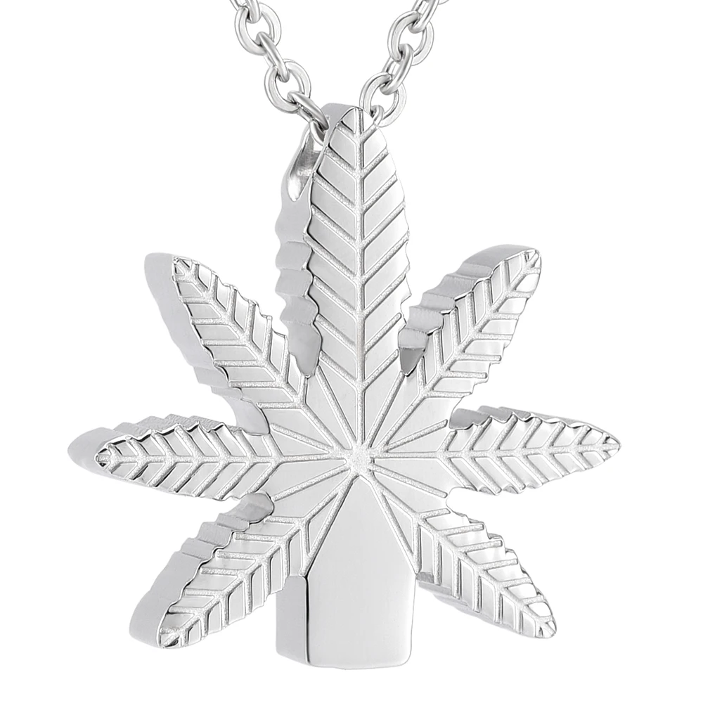 Женское Ожерелье из нержавеющей стали с подвеской в виде листьев|necklace stainless