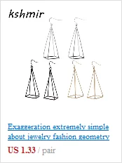 Геометрическая личность, ретро кулон серьги, женские модные серьги металлические изысканные серьги ювелирные изделия оптом