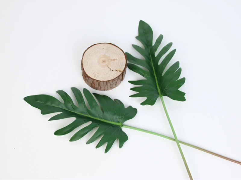 JAROWN Artificial Real Touch Spring Rain Leaf Simulation Plant Wall Plastic Flower DIY Nordic Style Home Decor Wedding Decor (9)