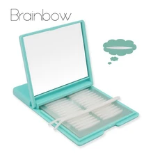 2016 Lady 1000Pairs Breathable Invisible Narrow/Widen/Olive Eyelid Paster Double Sided Technical Eyelid Sticker with Mirror Case