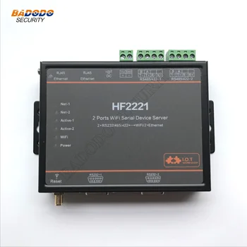 

HF2221 2 Ports Wifi Serial Device Server RS232/RS422/RS485 to Ethernet / Wi-Fi Serial Server