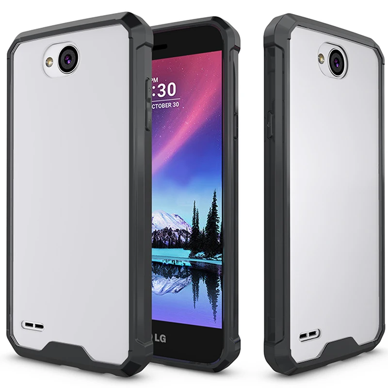 Transparent Hard Case for LG X Power 2 Xpower2 Shockproof Silicone Bumper power2 Cover |