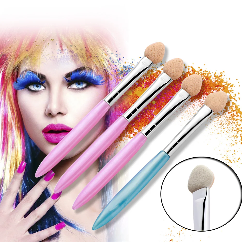 2017 Popular 4 Pcs/Set Beauty Sponge Eyeliner Applicator Eye Shadow Brush Makeup Cosmetics Tools