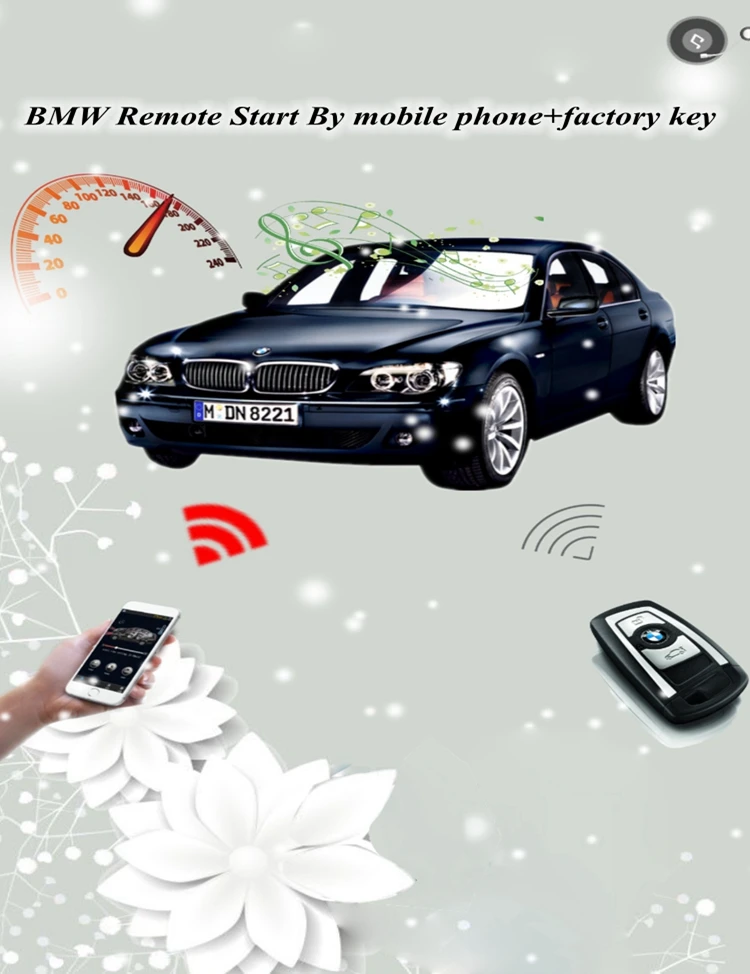  PLUSOBD Car Alarm GPS Tracking Engine Remote Start Stop System GSM Smartphone App Control For BMW 3