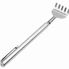 Горячий Дело массаж инструменты Нержавеющая сталь телескопическая Портативный Выдвижная удобный карман ручки клип Спиночес инструмент 08,13