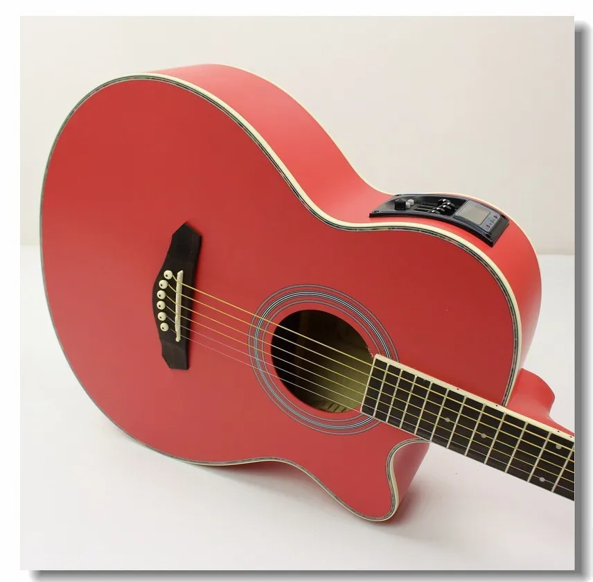 

40-40 NEW guitars 40 inch 5 EQ Electric Acoustic Guitar Rosewood Fingerboard guitarra with guitar pickup tuner strings