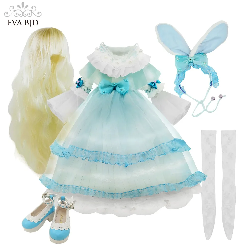 2" игрушка полный набор кукольная одежда парики обувь носки для 1/3 60 см BJD SD куклы высокого качества костюмы(человек не может носить