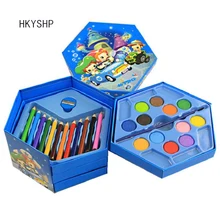 HKYSHP креативный милый 46 шт./компл. детский набор для рисования студенческие подарки набор канцелярских принадлежностей для учебы подарок призовые школьные принадлежности