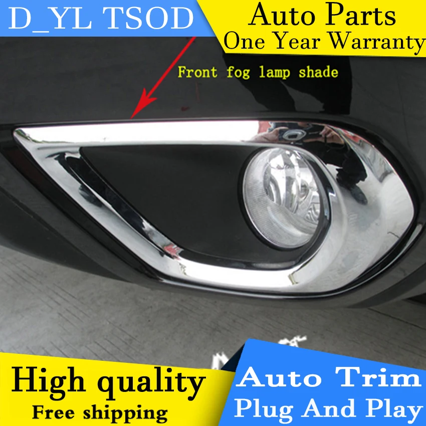 Chrome Front fog light lamp cover Trim For 2013 2014 2015 Forester high quality chrome stickers trim car styling 2 pcs | Автомобили и
