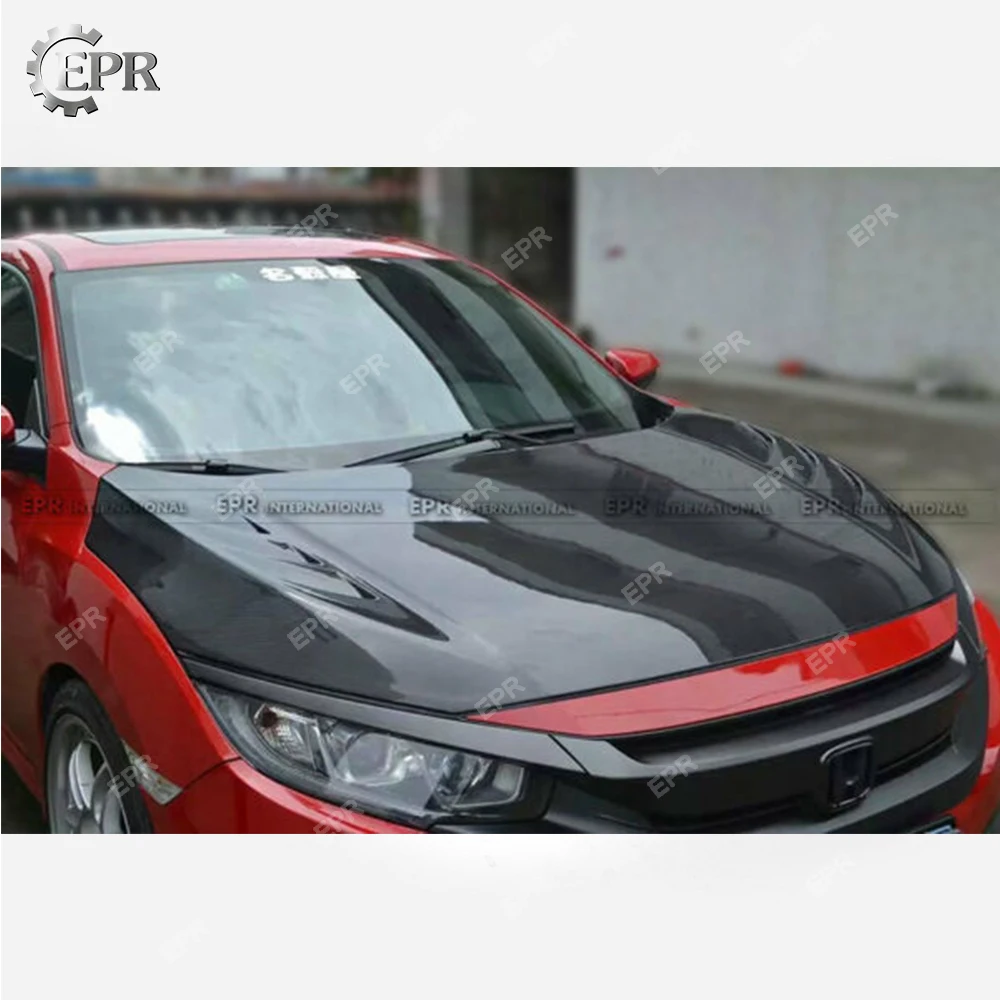 FRP/Carbon EPA ВЕНТИЛИРУЕМЫЙ КАПОТ для Honda Civic FD2 стиль стекловолокна капот комплект Tirm