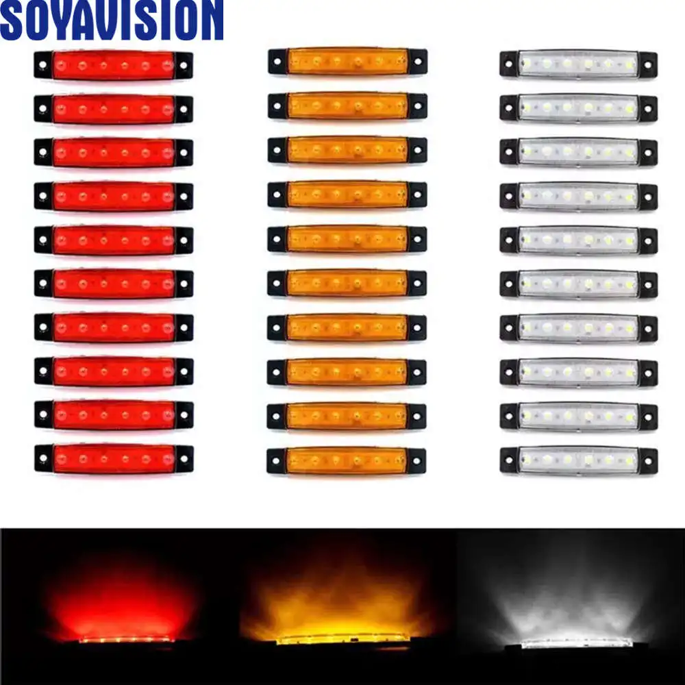 12 В задние фонари для прицепа, грузовика, стоп-сигнал, задний индикатор поворота, светодиодный индикатор для автомобильных прицепов, грузовиков, Utes, лодок, задний Боковой габаритный фонарь