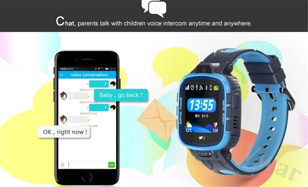 Vwar K90 детские gps wifi Смарт часы IP67 водонепроницаемый камера телефон часы детские спортивные умные часы против потери VS Q90 Q50