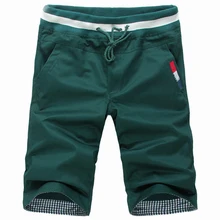 Модные красивые мужские новые шорты мужские повседневные х/Б мужские Шорты однотонные модные пляжные шорты новая модная трендовая мужская одежда