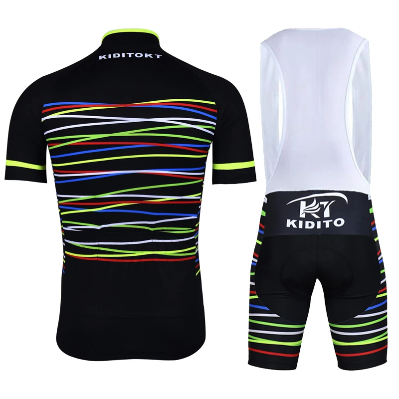 KIDITOKT дышащая велосипедная Майка набор Майо Ropa Ciclismo гоночная велосипедная одежда мужские MTB велосипедная одежда форма комплект для велоспорта