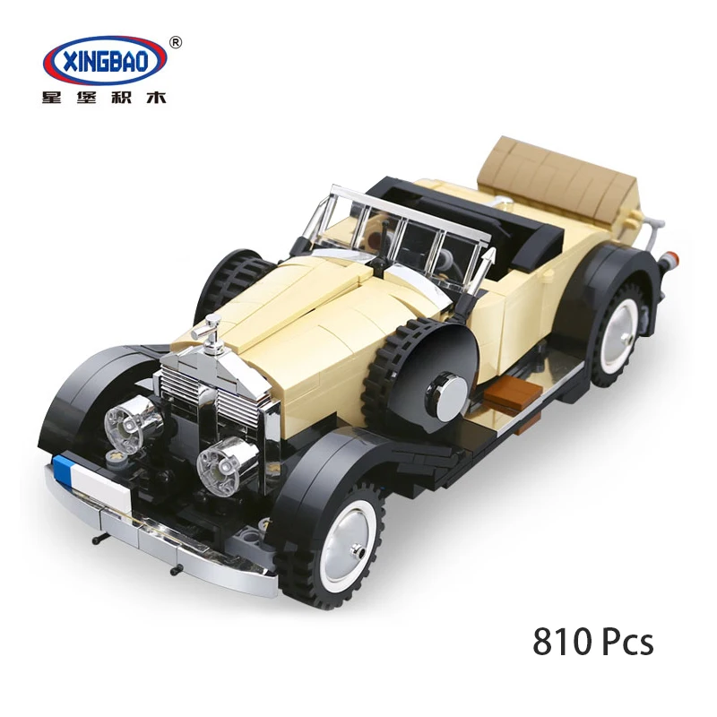 

XingBao 03007 Block 810 Pcs Creative MOC Technic Series The Rolls-Royce Noble Set Educational Blocks Bricks Toy Model