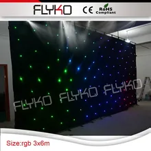 108 шт. светодиодный s FLYKO RGB 3in1 СВЕТОДИОДНЫЙ 3х6 м Звезда ткань с SD контроллер