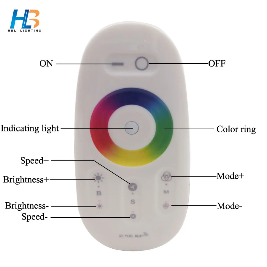 Светодиодный ленточный светильник светодиодный 2 4G RGB 18A сенсорный экран для 5050 3528