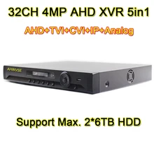 Быстрая 32CH 16CH 4MP 1080 P 960 P 720 P AHD DVR 32 канала 5в1 AHD видеомагнитофон xvr NVR TVI CVI IP аналоговая AHD DVR