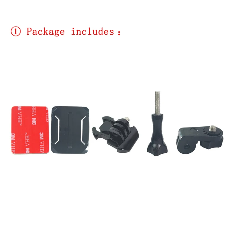 Motorcycle Helmet Mount Curved Adhesive Arm For Xiaomi yi 4K Gopro Hero 9 8 7 6 5 SJCAM sj4000 Eken H9 Action Camera Accessories-3